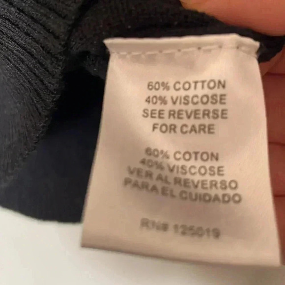 Joseph A Women Top Blouse Shirt S Black Sequin Knit - Picture 6 of 7